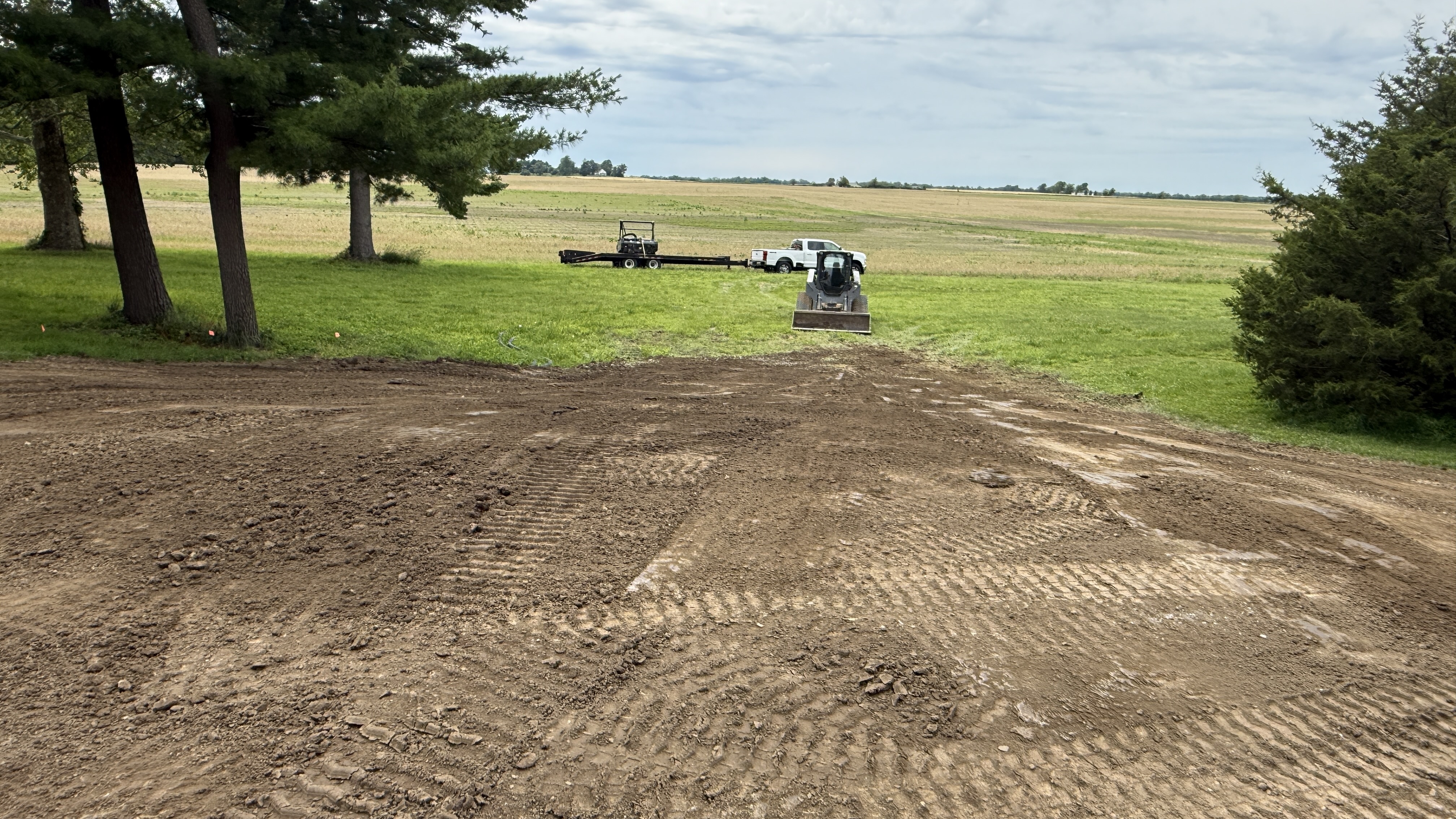 Yard Void Fill and Topsoil Grading Project after photo 3