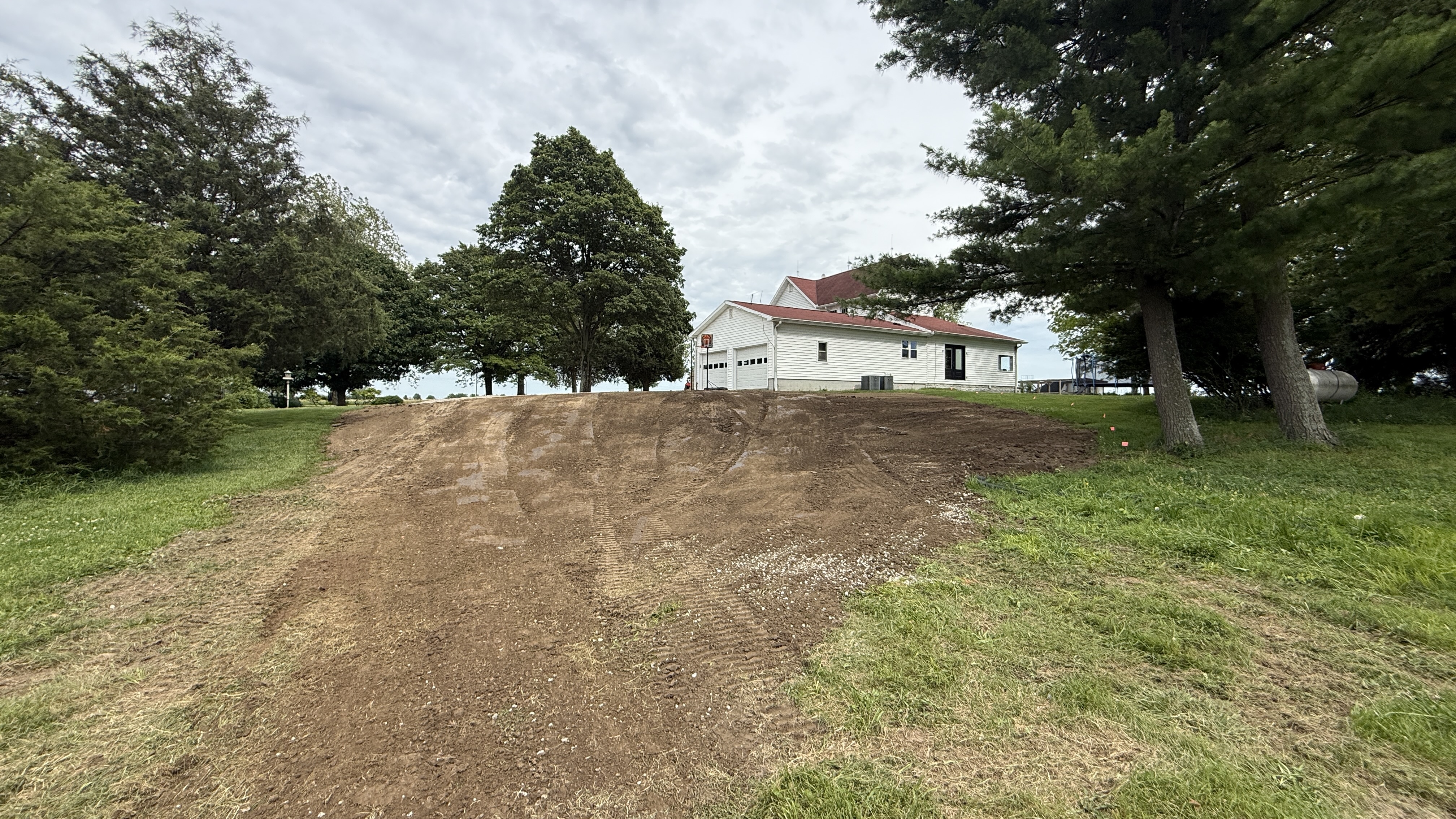 Yard Void Fill and Topsoil Grading Project after photo 4
